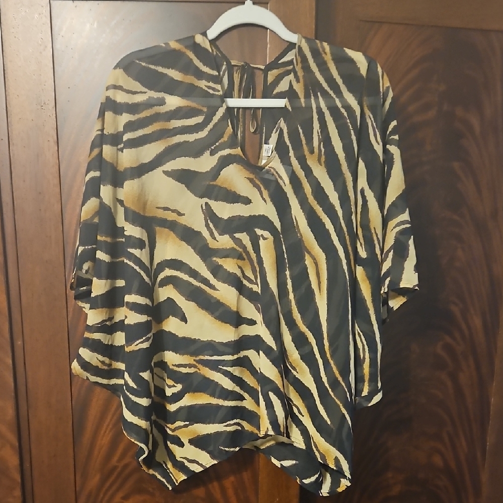 Marc Bouwer Black and Gold Zebra Tunic
